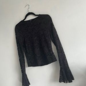 Black lace long sleeve
